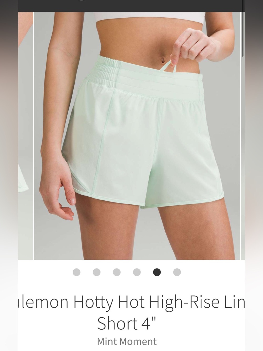 lululemon athletica High-Rise Athletic Shorts - Mint Green